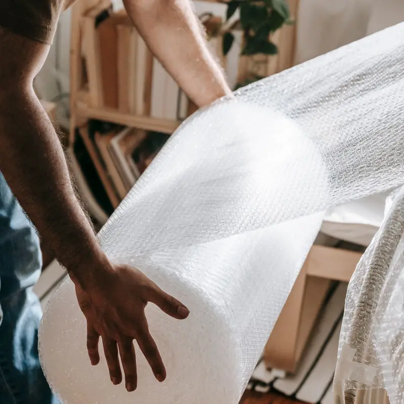 Rollo de papel burbuja para embalaje